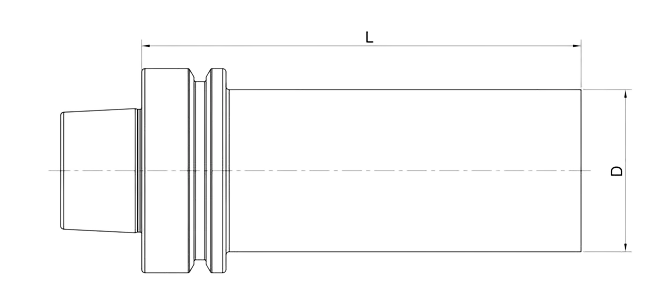 DIN 69893 (ISO 12164) HSK-F sıkıcı çubuk boş özellikleri