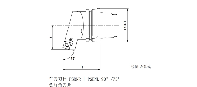 HSK-T torna aleti PSBNR özellikleri | PSBNL 90 °/75 °