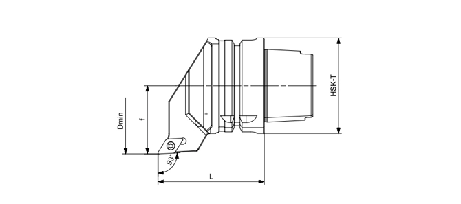 HSK-T torna aleti SDUCR özellikleri | SDUCL 93 °/55 °