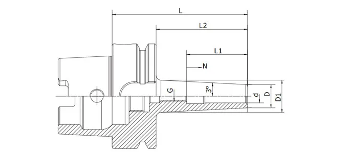 HSK-A SLIM SHRINK FIT MANDREN 3° ÖZELLİKLERİ