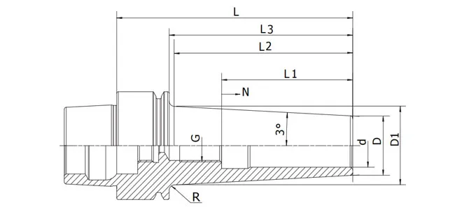 HSK-E SLIM SHRINK FIT MANDREN 3° ÖZELLİKLERİ