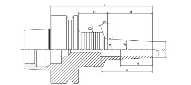 HSK-E SHRINK CHUCK 3° REGULAR FORM A'NIN ÖZELLİKLERİ