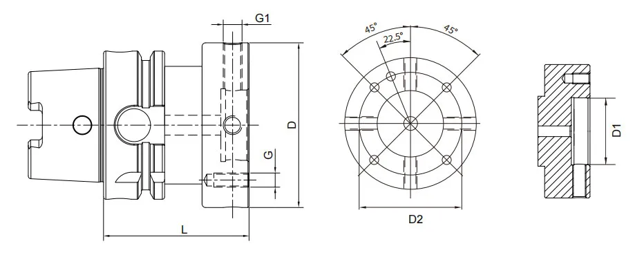DIN 69893 SALINIM AYARLANABİLİR FLANŞ ADAPTÖRÜNÜN TEKNİK ÖZELLİKLERİ